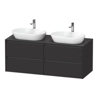 Duravit Waschtischunterschrank Ketho.2 140x55cm, B bs, gra m, 4 Schub., wandhängend