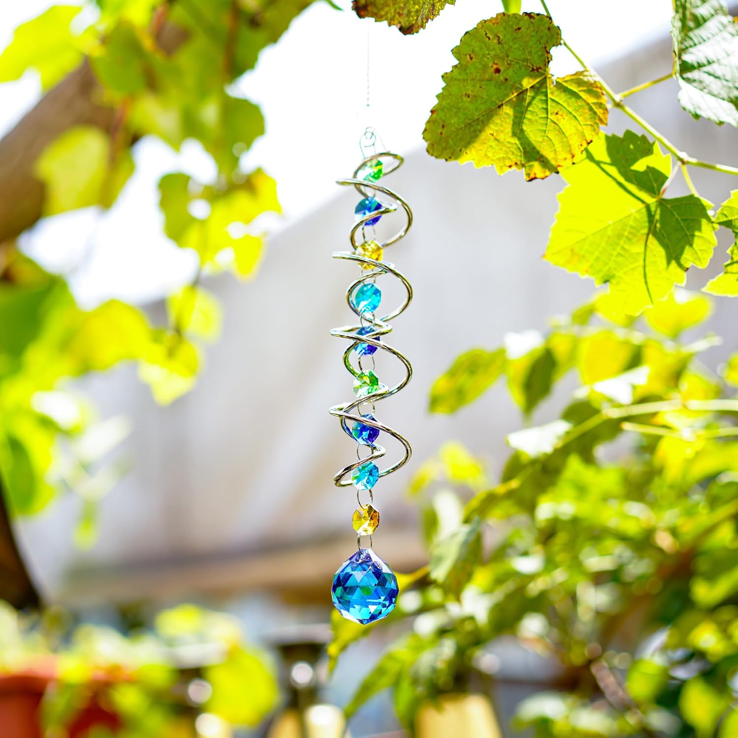 Attrape-soleil Suspendu En Cristal Jeiibrzui - Décoration De Fenêtre Effet Arc-en-ciel Pour Salon Et Jardin - Conception Durable En Métal Et Verre -