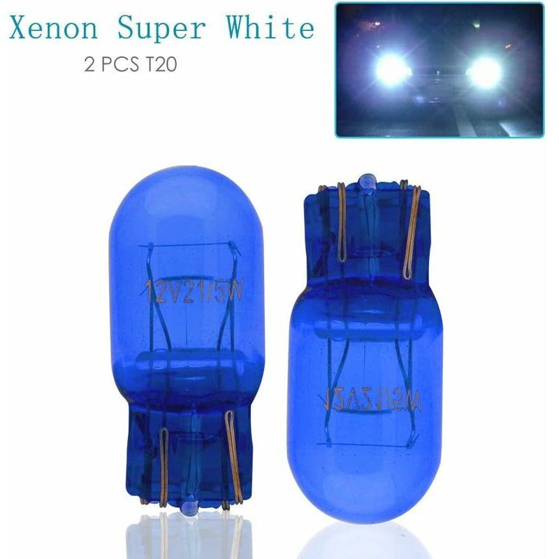 Lot De 2 Ampoules À Double Filament Super Blanc Lampe T20 W21/5w 12v 21/5w Effet Canbus Xénon Diurne