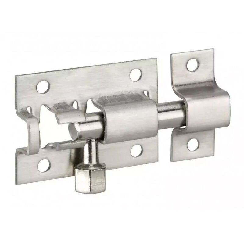 - Verrou Pour Porte De Meuble Targette Inox Pêne Rond 38 Mm - - Verrou Pour Porte De Meuble Targette Inox Pêne Rond 38 Mm
