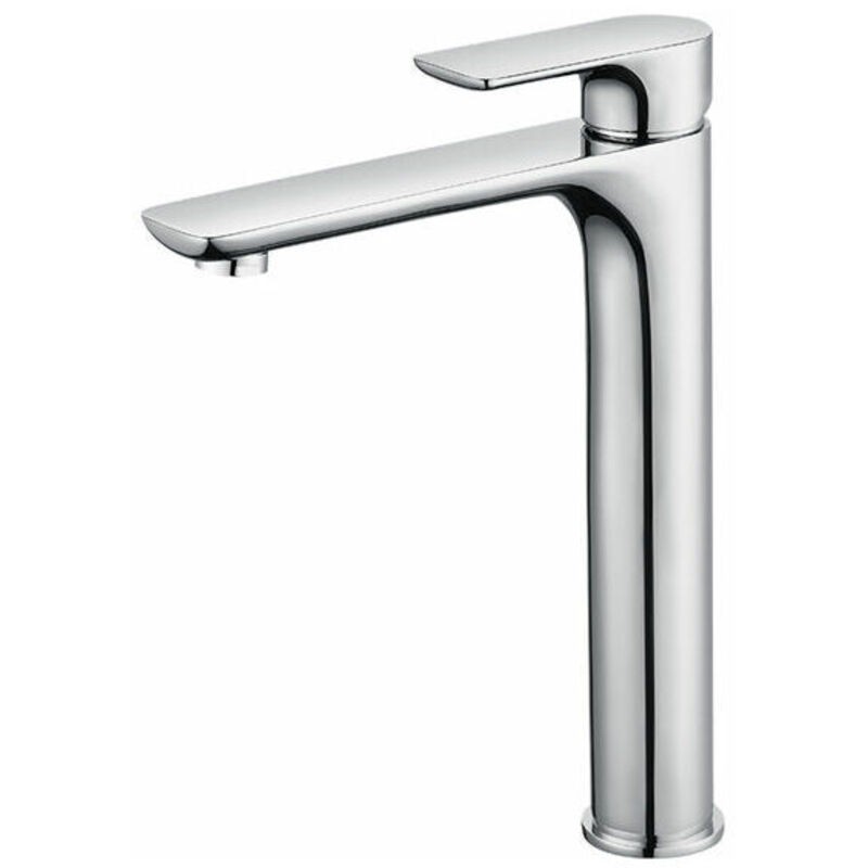 Mitigeur Lavabo Design À Bec Haut Grand Robinet Salle De Bain Chromé Avec Mousseur Démontable Robinet De Lavabo En Laition Robinet Haut Salle Bain -
