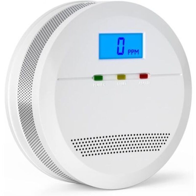 Détecteur De Monoxyde De Carbone Certifié En 50291, Détecteur D'Alarme De Monoxyde De Carbone Co Avec Affichage Digital, Batterie Échangeable Alarme