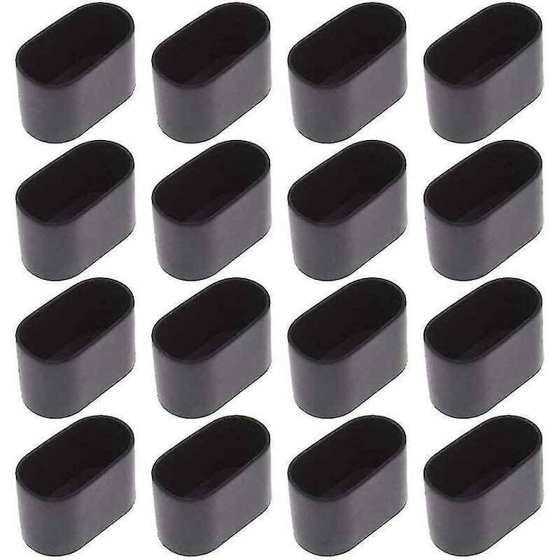 16 Embouts Ovales Pour Table Et Chaise, 15 X 30 Mm. - 16 Embouts Ovales Pour Table Et Chaise, 15 X 30 Mm.