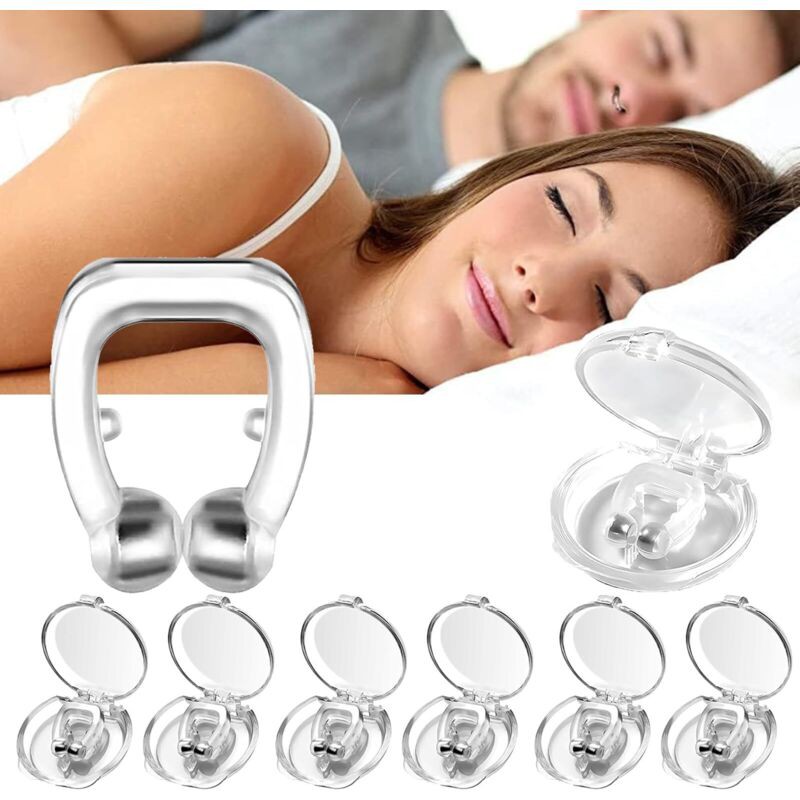 Lot De 6 Pinces Nasales Anti-ronflement, Dilatateurs Nasaux Pour Soulager Le Ronflement, Pinces Nasales Anti-ronflement En Silicone