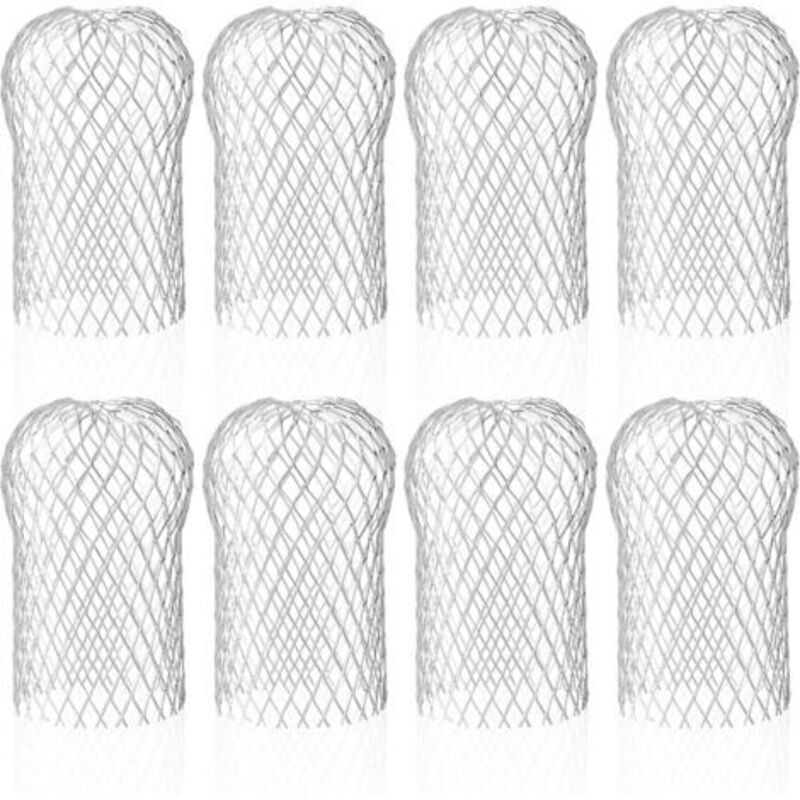Lot De 8 Crapaudine De Gouttière En Aluminium, Filtres De Gouttière Flexible Et Durable Pour Maison Avant-toit Tuyau De Descente Contre Les Feuilles