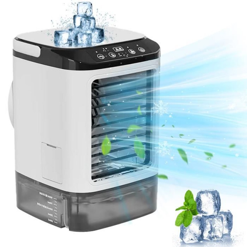Tragbarer 900-ml-luftkühler – Mini-klimaanlage – 3 Geschwindigkeitsstufen – Ventilatoren Mit Auf- Und Abwärtsbewegung – Leise Und Tragbar