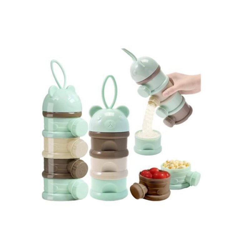 4-kammer-babynahrungsspender, Tragbarer Spender Für Milchpulver, Spender Für Getreide/nahrung/obst/cola Zur Aufbewahrung Von Mahlzeiten