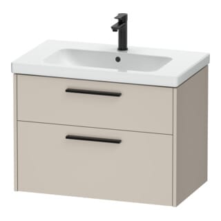 Duravit Waschtischunterschrank D-Code 78,4x55,5x46cm, 2 L, S, Tau ma, Gr. sw