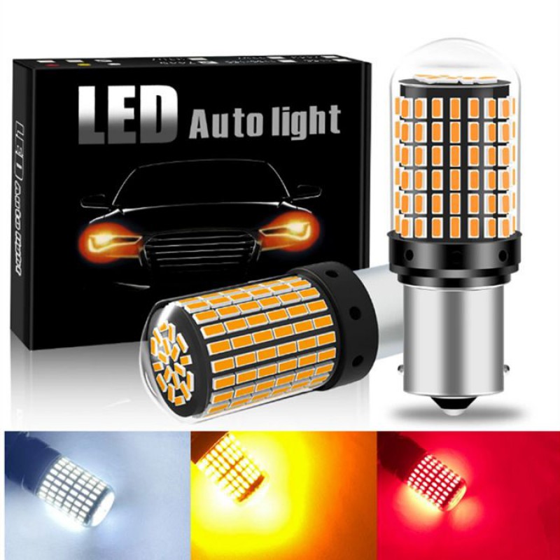 Zor® Led-blinkerbirne – Bau15s – 12 V – Py21w – Orange – 2800 Lm – Nicht-canbus – 2er-pack