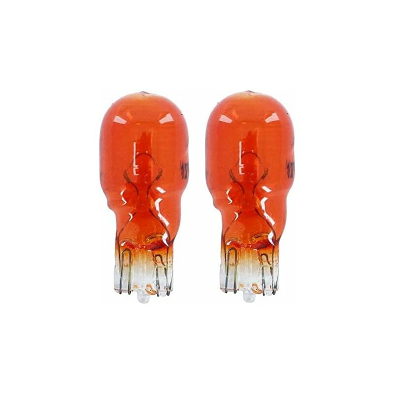 2x Ampoule 12v 10w T13 W2.1x9.5d Orange Voiture Moto Scooter Clignotant Éclairage Intérieur