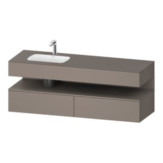 Duravit Einbauwaschtisch-Möbel-Set Qatego 160x50x60cm, Kon-WTU, B, B li, bas. ma