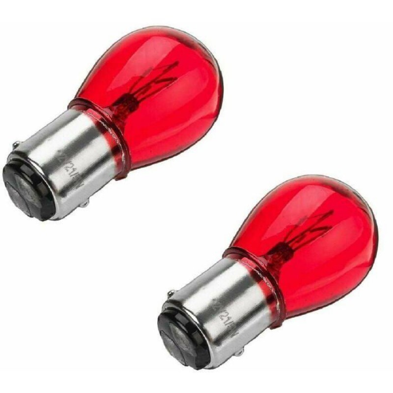 12v 21/5w Bay15d Rote Glühbirnen Für Auto- Und Traktor-rückbremslichter, 2er-pack.
