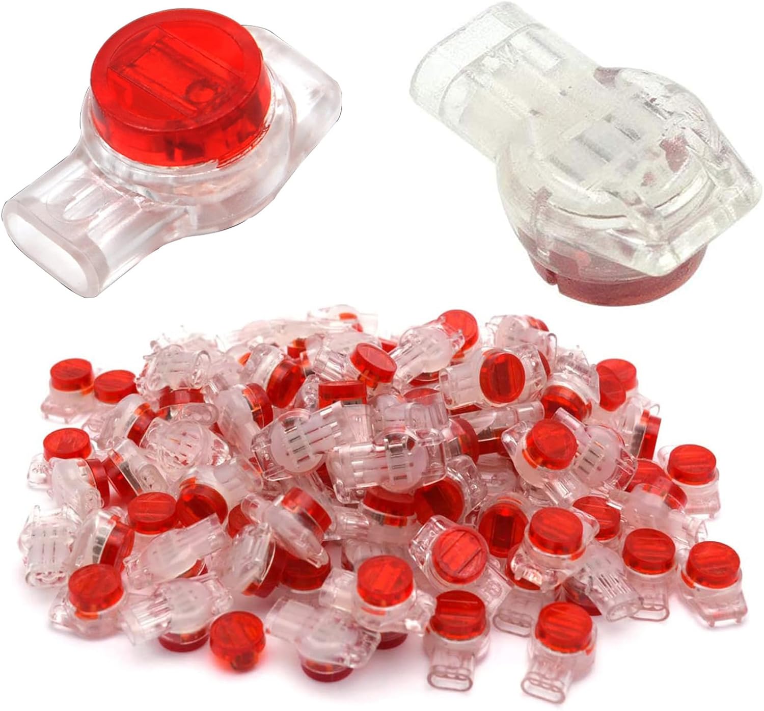 Ur Abzweigverbinder – 50er-pack – Wasserdichtes Gel-kunststoff – 3-adriger Anschluss – Telefon Und Alarmanlage – Rot