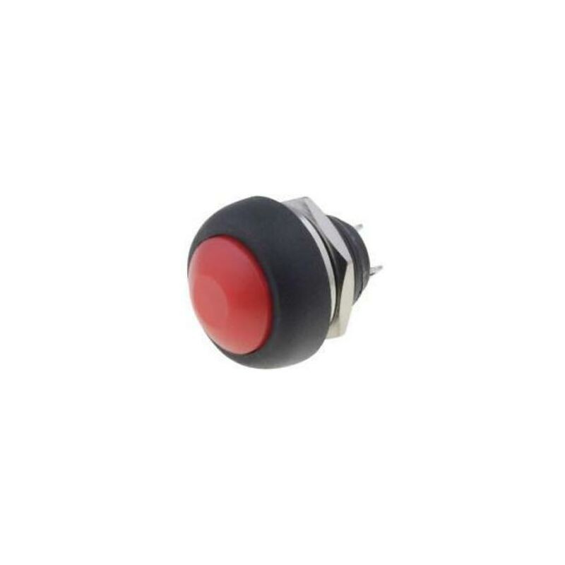 Roter 1a/250vac-drucktaster Mit Mutter Ps33brd - Roter 1a/250vac-drucktaster Mit Mutter Ps33brd