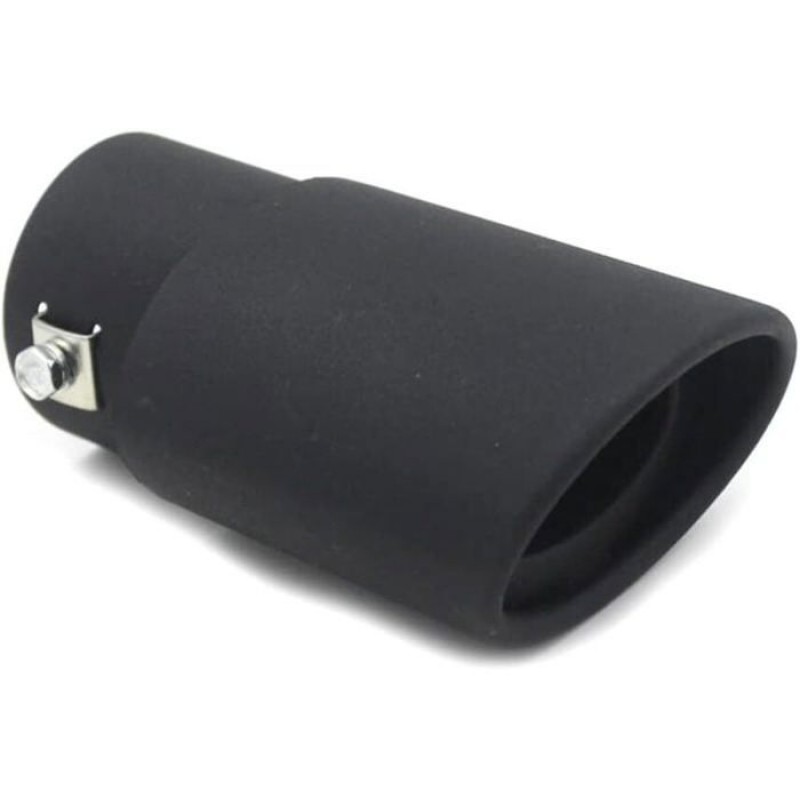 Auspuffblende Aus Edelstahl, Auspuffendrohr, Gerade, Schwarz Sandfarben