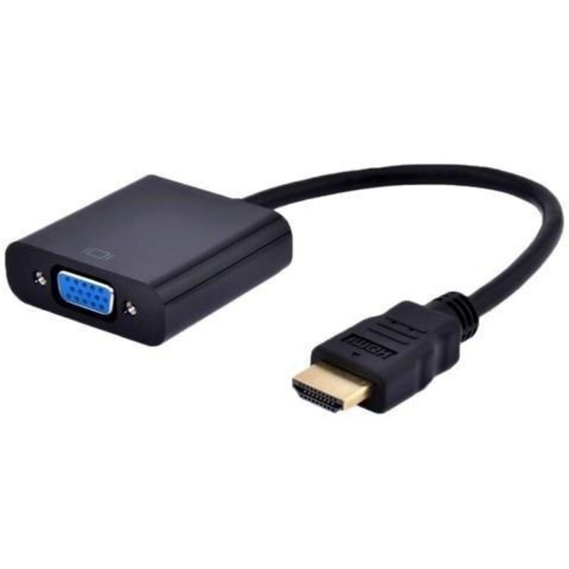 Gembird A-hdmi-vga-03 0,15 M Hdmi Typ A (standard) Auf Vga (d-sub) Videoadapterkabel, Schwarz