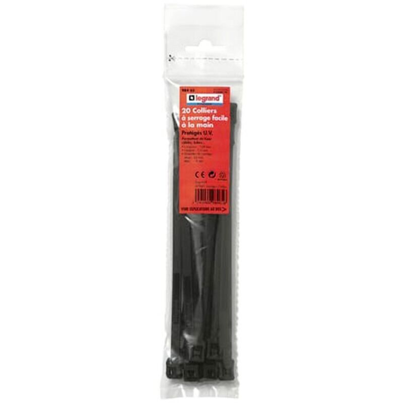 Legrand Schwarze Kabelbinder Aus Kunststoff 7,6 X 128 Mm
