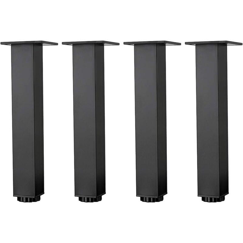 Groofoo Höhenverstellbare Möbelbeine Aus Aluminiumlegierung, Couchtisch-/sofabeine, Badezimmer-/waschtischunterschrankbeine, 5-40 Cm, Mattschwarz,