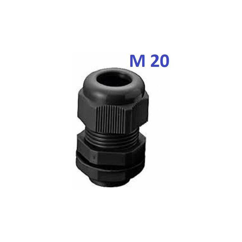 Schwarze Kabelverschraubungen M12, M16, M20, M25 – Packungen Mit 5, 10, 20 Oder 50 Stück. Packung Mit 10 Stück – Kabelverschraubung M20