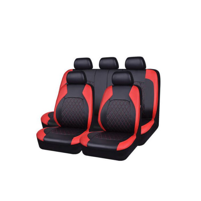 Universal-autositzbezug Schwarz Rot - Universal-autositzbezug-set - Sitzbezüge Für Vorder- Und Rücksitze