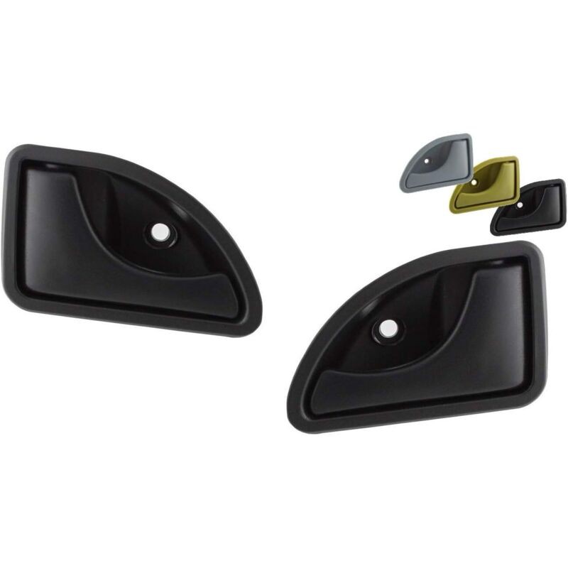 2 X Poignée Portière Avant Gauche Et Droite Twingo/kangoo, Garantie A Vie (noir)
