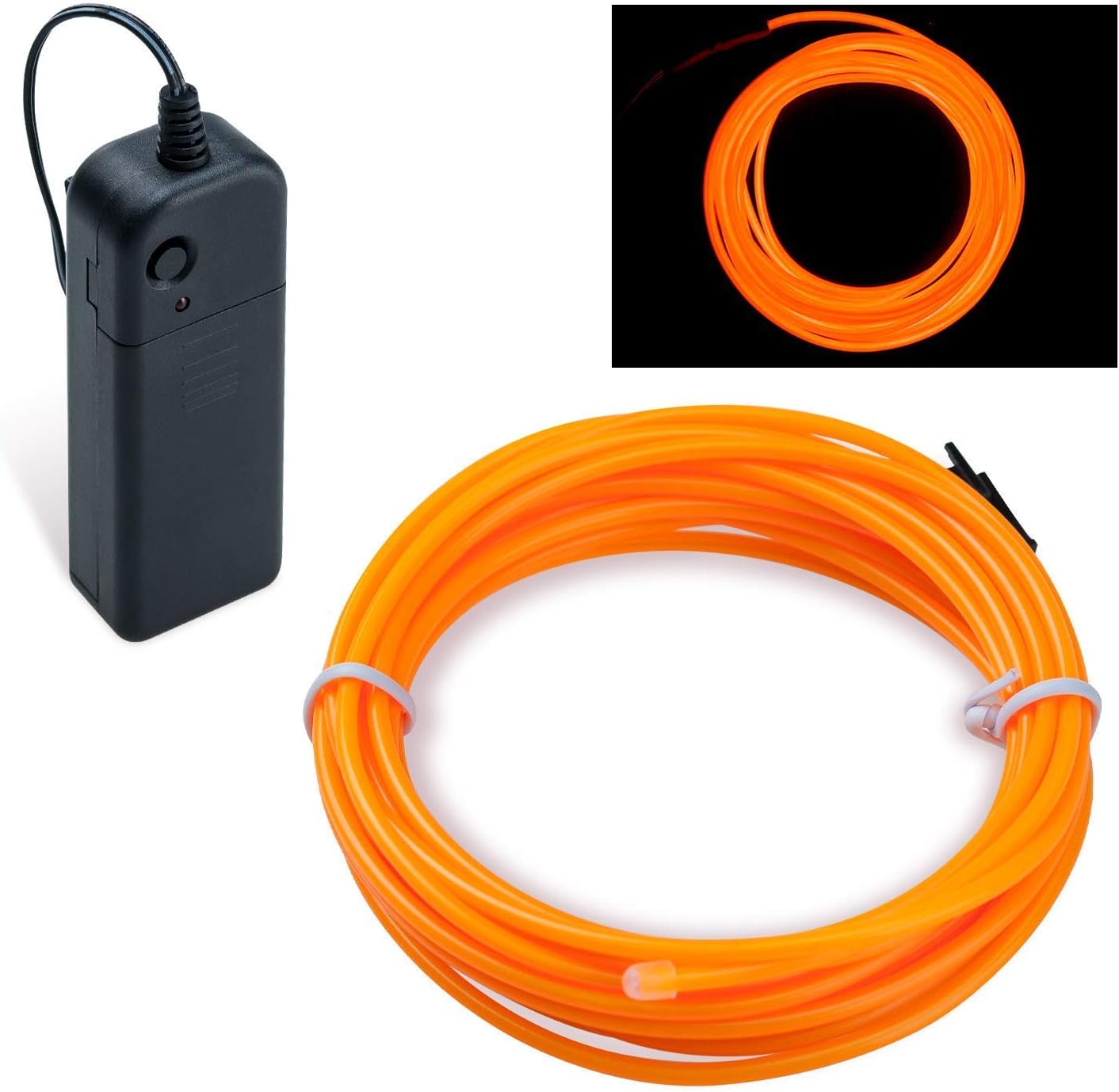 5 M Lange, Flexible Gelbe Led-neon-lichterkette – Gleichmäßige Beleuchtung Mit 3 Fernsteuerbaren Modi – Dekoration Für Drinnen Und Draußen, Z. B. Für