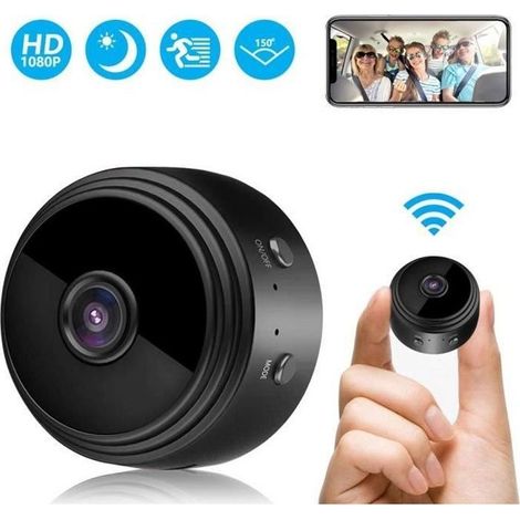 Spionagekamera – Hd 1080p – Wlan – Bewegungserkennung – Nachtsicht – Schwarz