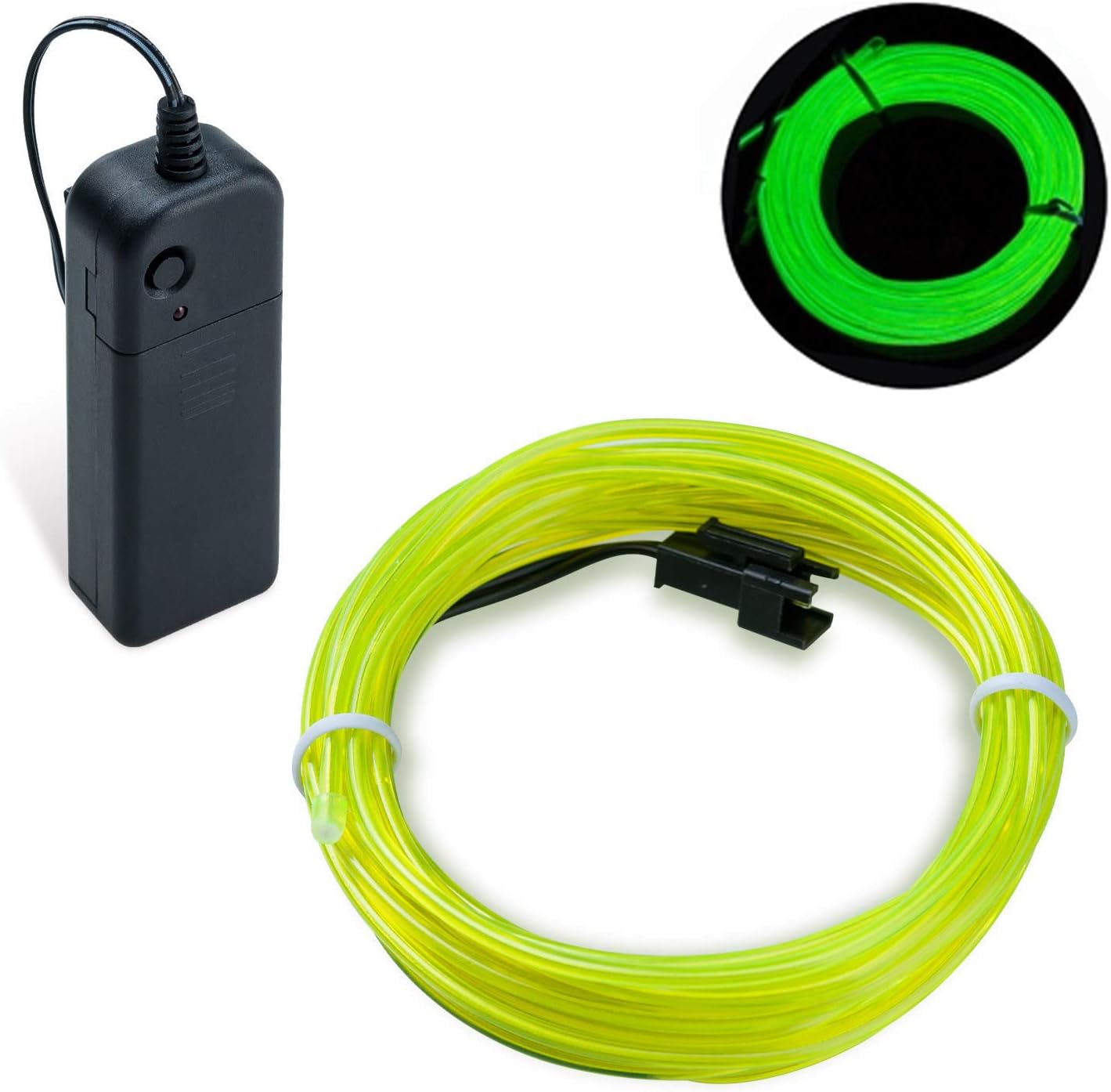 5 M Lange, Flexible, Grüne Led-neon-lichterkette – Wasserdichte Lichtdekoration Mit 3 Modi Und Fernbedienung Für Partys Und Hochzeiten Im Innen- Und