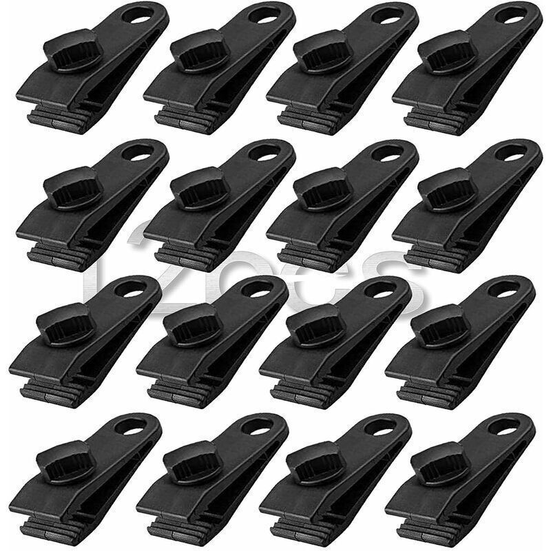 12pcs Pince À Pince Pour Bâche, Ensemble De Pinces À Bâche Résistantes Pince Pour Auvent Instantané Pour Tentes Tarp Caravan Garden Shade Housse De,
