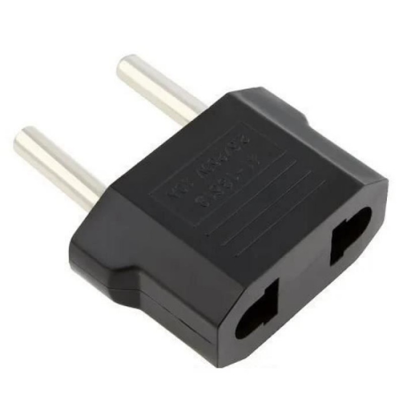 Usa-eu 2,5 - 220v 10a Schwarzer Reiseadapter