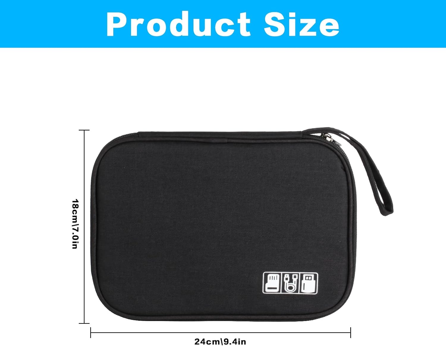 Sacoche Étanche Jeiibrzui Pour Câble De Recharge De Véhicule Électrique - 40 X 13 Cm - 1 Pièce - Organisateur Pour Câbles De Voiture Électrique Et