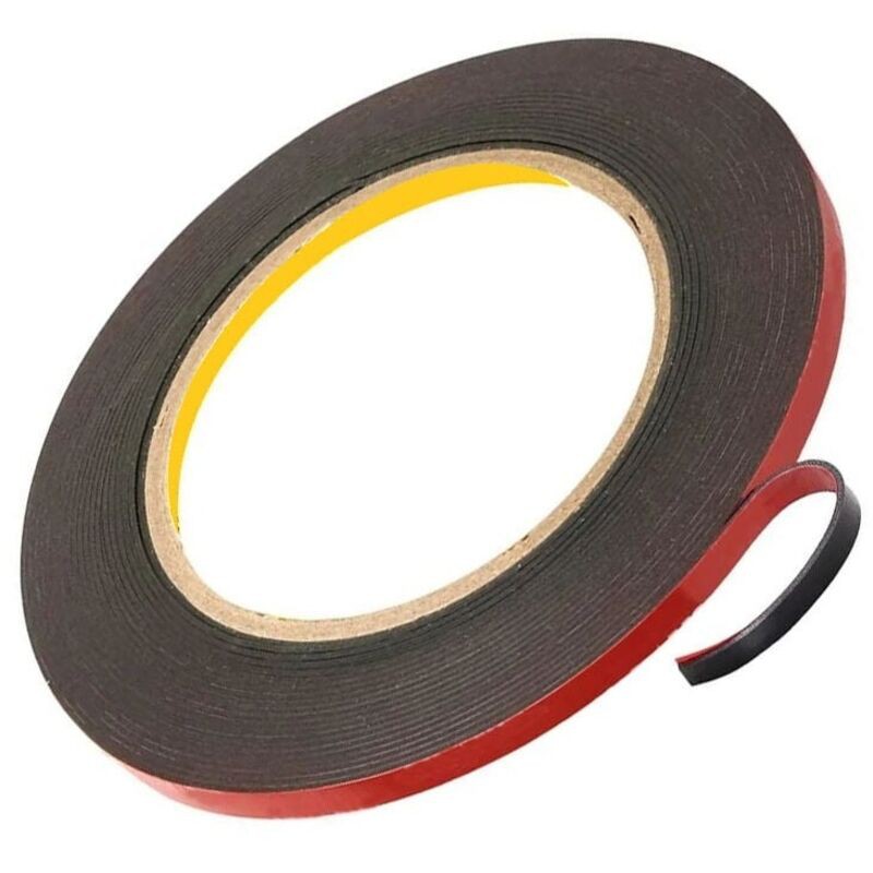 3m Vhb Ruban Adhésif Double Face Extra Fort 3m X 10mm Noir Étanche Résistance À Haute Température Pour Intérieur & Extérieur, 1 Pièces-