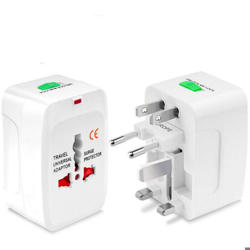 Universeller Reiseadapter Mit 2 Usb-anschlüssen Für Eu, Großbritannien, Usa Und Australien – Kompakt Und Multifunktional – Schwarz