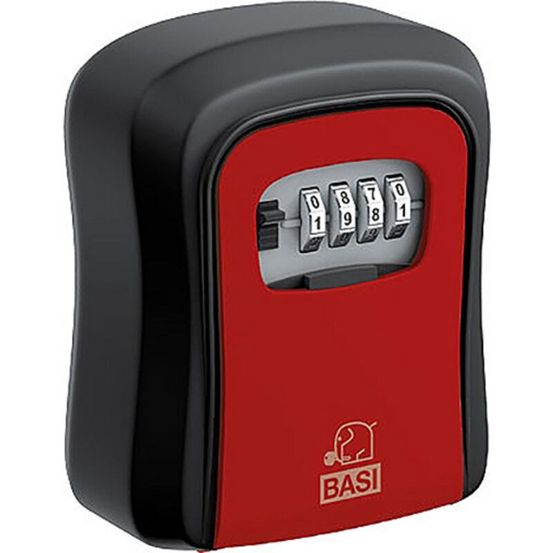 Basi 2101-0000-1114 Ssz 200 Coffre À Clés Avec Serrure À Combinaison Noir, Rouge