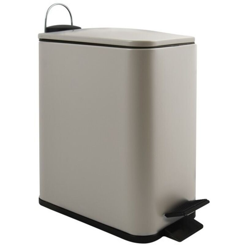 Poubelle À Pédale Inox Erik 5l Taupe Mat Spirella - Poubelle À Pédale Inox Erik 5l Taupe Mat Spirella