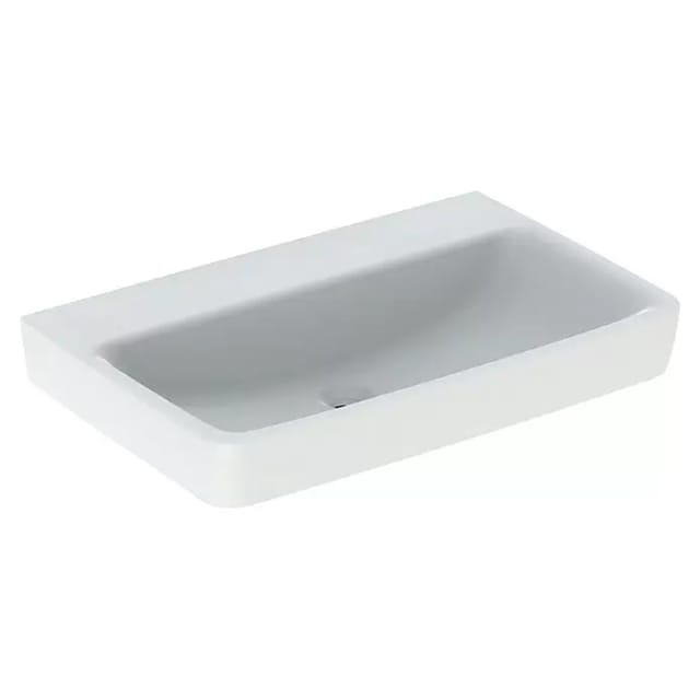 Geberit Waschtisch Renova Plan 75x48cm, o. Hahnl., o. ÜL, weiß KeraTect