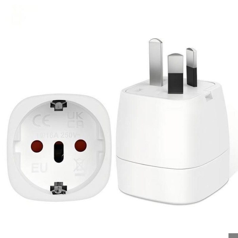 2er-pack Eu-zu-typ-i-reiseadapter, Kompatibel Mit Australien Und Neuseeland (weiß)