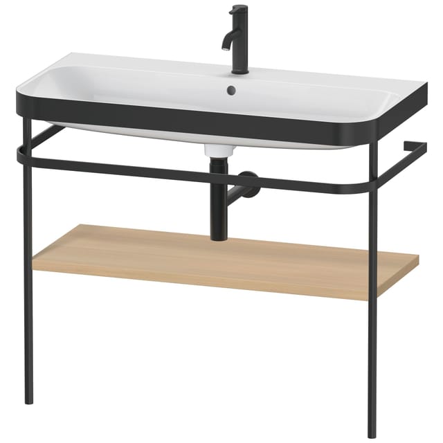 Duravit Möbelwaschtisch-Kombi Happy D.2 Plus 97,5x49cm, 1 HL, Medit. Ei, m Konsole