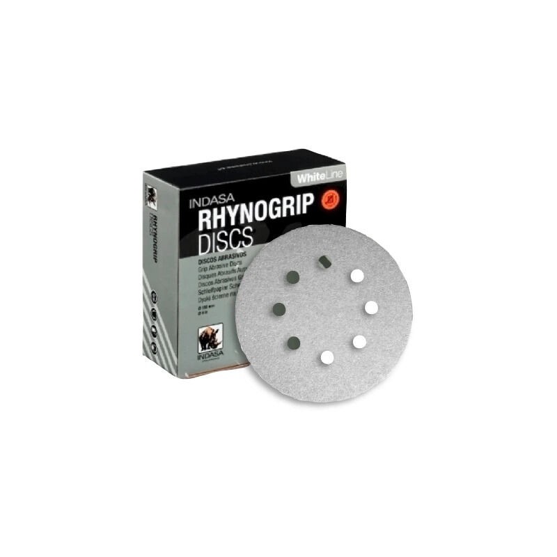 Indasa Rhynogrip Weiße Schleifscheibe 125/8h P240 - Indasa Rhynogrip Weiße Schleifscheibe 125/8h P240