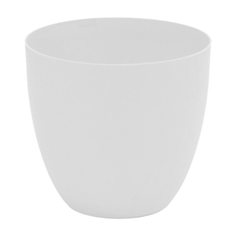 Spritzgegossener Blumentopf, Schalenmodell, Ø26cm, Weiß