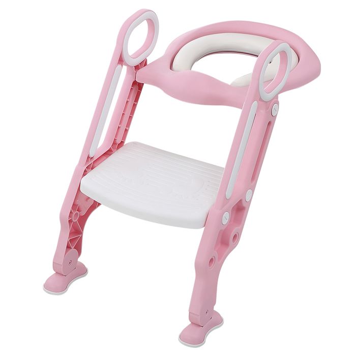 Faltbarer Kinder-toilettensitzverkleinerer – 1 Stück – Pp-kunststoff Und Pu-leder – Höhenverstellbar Und Rutschfest – Für Kinder Von 2–7 Jahren –