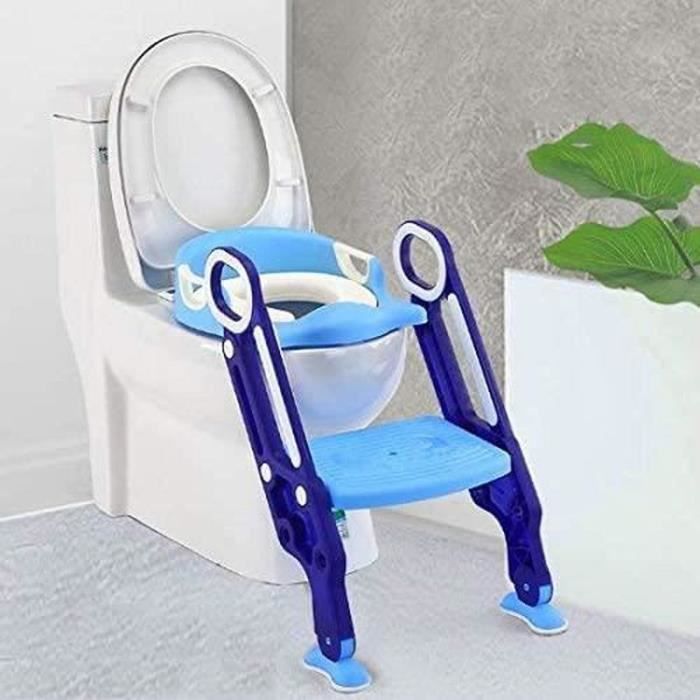 Kinder-toilettensitzverkleinerer – 1 Stück – Robustes Pp – Verstellbare Klappstufen – Rutschfest – Weiß