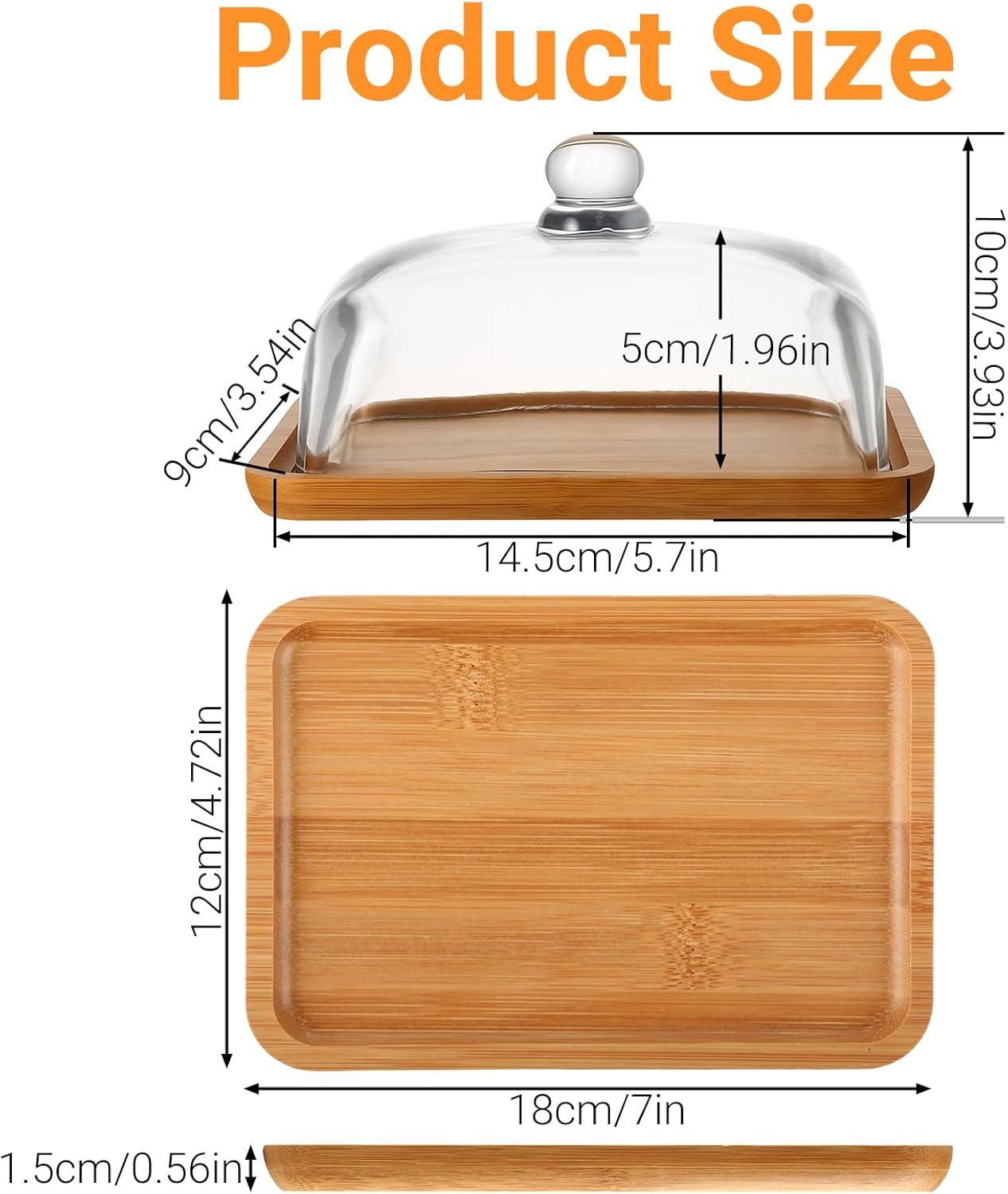 Beurrier En Céramique Jeiibrzui Avec Couvercle - Moyen - 1 Pièce - Blanc - Design Rétro Européen Pour La Cuisine Et La Table À Manger