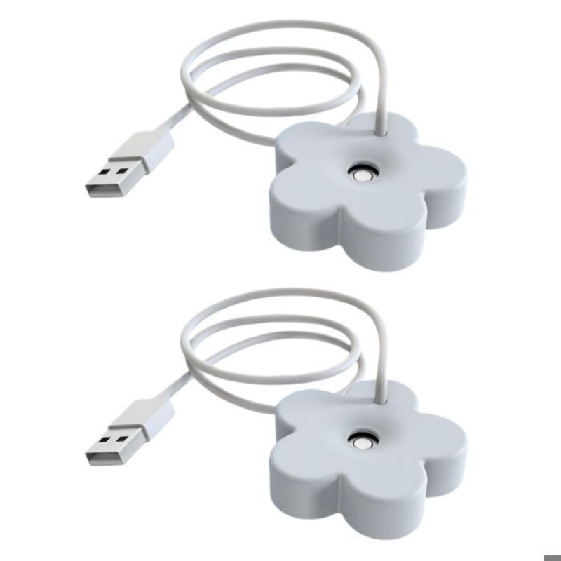 Luftbefeuchter – Chronus – Mini-tragbarer Luftbefeuchter – Usb – Extrem Leise – Weiß