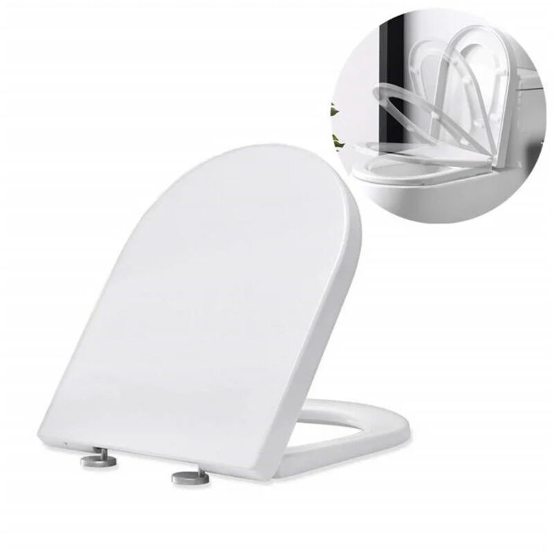 Abattant Wc Frein De Chute Lunettes Toilettes Blanc - Abattant Wc Frein De Chute Lunettes Toilettes Blanc
