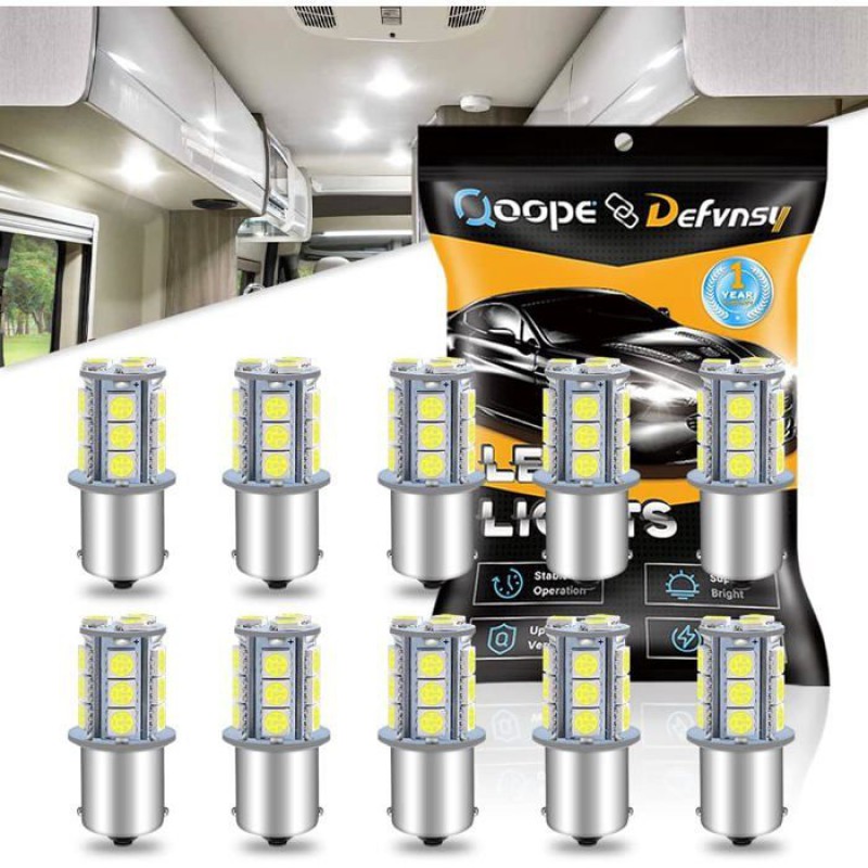 Led-autolampe – Weiß 6000k – 18 Smd 5050 – 360°-abstrahlwinkel – 12 V Dc – 200 Lumen – Ba15s-sockel