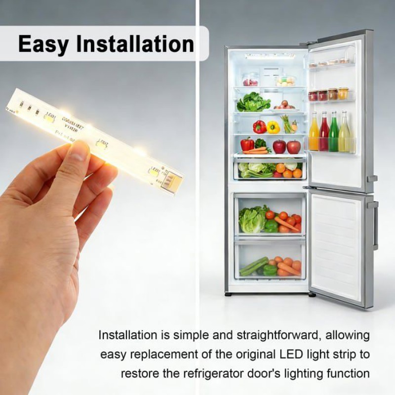 Led-streifen Für Kühlschränke – Haier – Kompatibel Mit Haier Bcd-575wdbi – Abmessungen: 13 X 1,5 Cm – Weiß