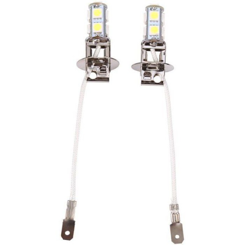 Led-nebelscheinwerferlampen – H3 – 9 Smd – Weiß – 12 V Dc – 6500 K – 2er-pack – Einfache Installation – Stoßfest