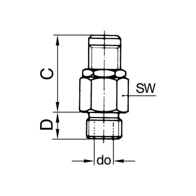 Riegler Mini-Abblasventil, Messing, G 1/4, Ansprechdruck 3,0 - 7,0 bar