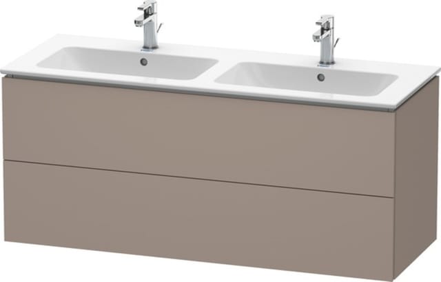 Duravit Waschtischunterschrank L-Cube 129x48,1x55cm, 2 Schub., wandhängend, bas. ma